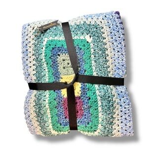 Baby Blanket Crocheted NWT Hand Crafted Large Tummy Time Mat Heirloom Unisex